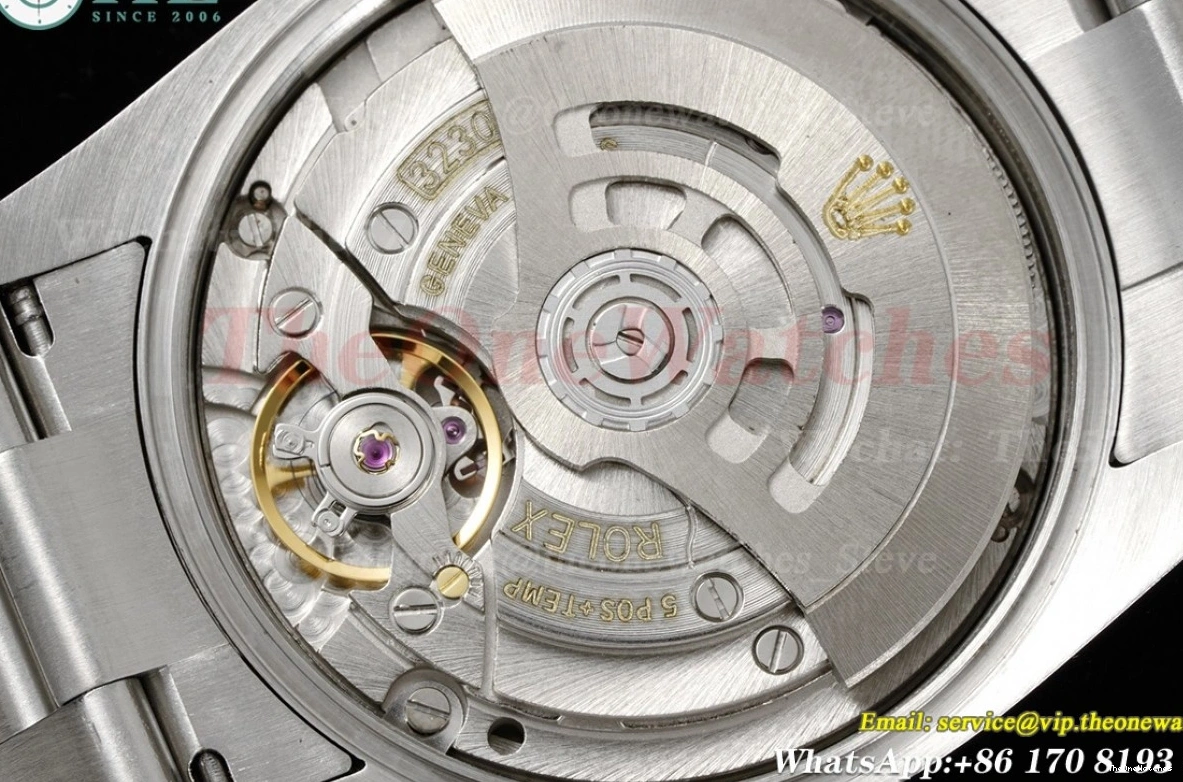 SS 36mm EWF Perpetual 126000 A3230 SS Black Oyster 0306